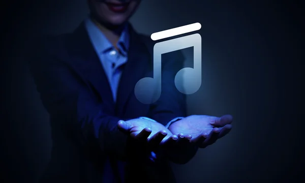 Ícone aplicativo de música — Fotografia de Stock