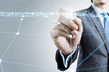 Kablosuz bağlantı futuristik konsepti