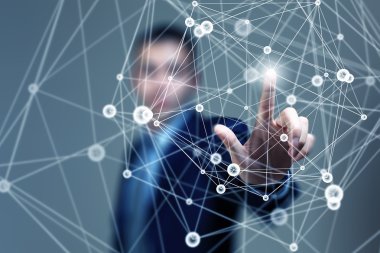 Kablosuz bağlantı futuristik konsepti