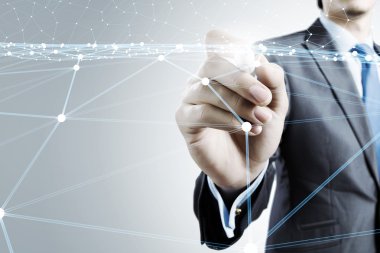 Kablosuz bağlantı futuristik konsepti