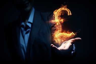 Kadın gösteren Doları sembolü