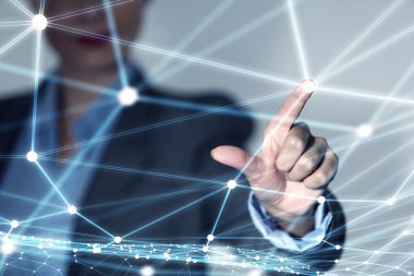 Kablosuz bağlantı futuristik konsepti