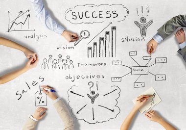 İş takım yaratıcı çalışma