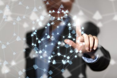 Kablosuz bağlantı futuristik konsepti