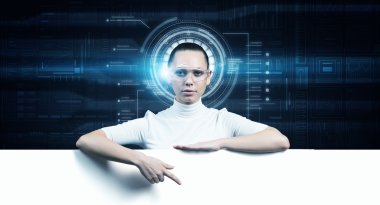 Sanal tasarlanmış odasında kız