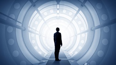 Adam fütüristik iç