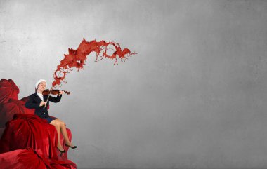 Santa kadın oyun keman