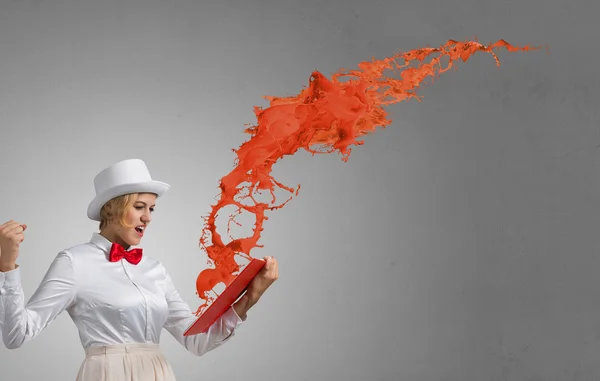 Book that blow up your imagination — Stock Photo, Image