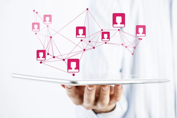 Social network structure as concept — Stock Photo, Image