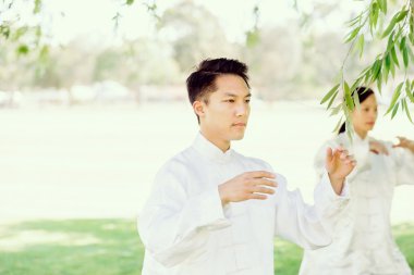 İnsanlar Park Thai chi