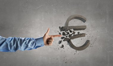 Euro para birimi Güz konsepti