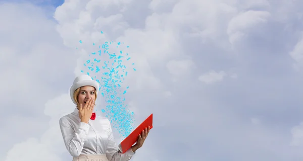 Book that blow up your imagination — Stock Photo, Image