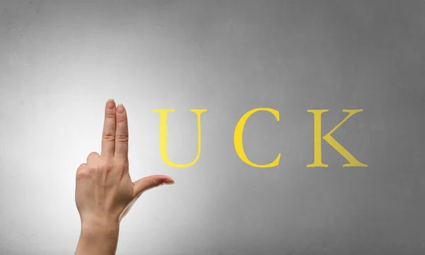 Luck word as concept — Stock Photo, Image