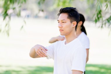 İnsanlar Park Thai chi