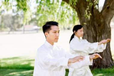 İnsanlar Park Thai chi