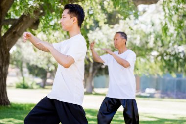 İnsanlar Park Thai chi