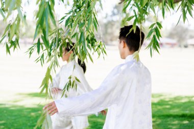 İnsanlar Park Thai chi