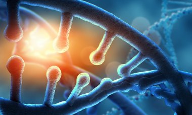 DNA molekülü kavramsal görüntü