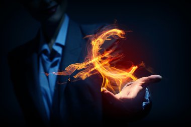 Adam gösteren Doları sembolü