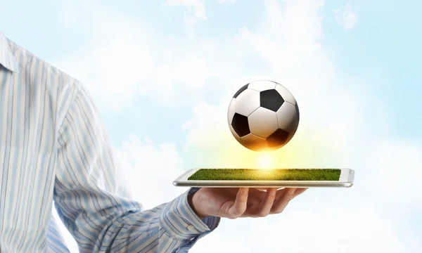 Gioco di calcio online — Foto Stock