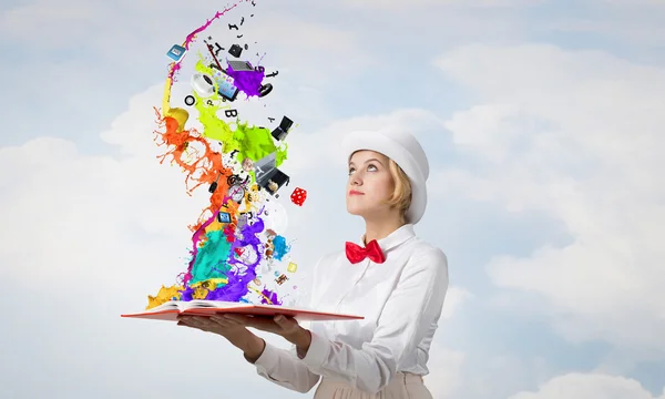 Book that develope your imagination — Stock Photo, Image