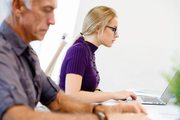 Zakenvrouw in functie — Stockfoto