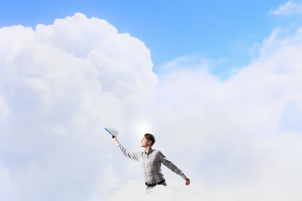 Books let you rise above the rest — Stock Photo, Image