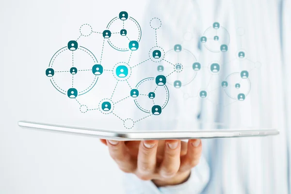Social network structure as concept — Stock Photo, Image