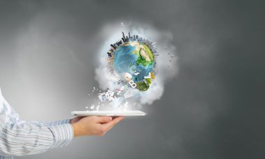 Dünya gezegen tablet PC'de