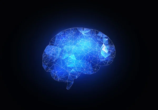 Digital human brain — Stock Photo, Image