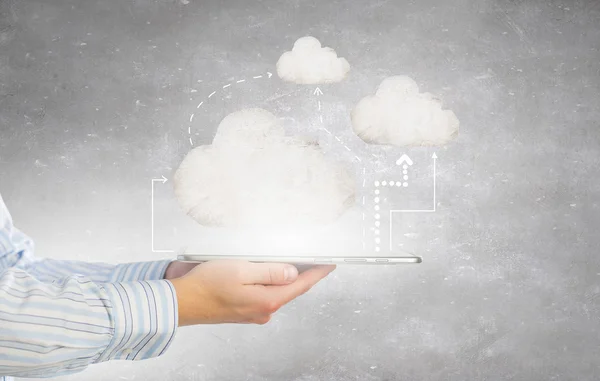 Concetto di cloud computing — Foto Stock