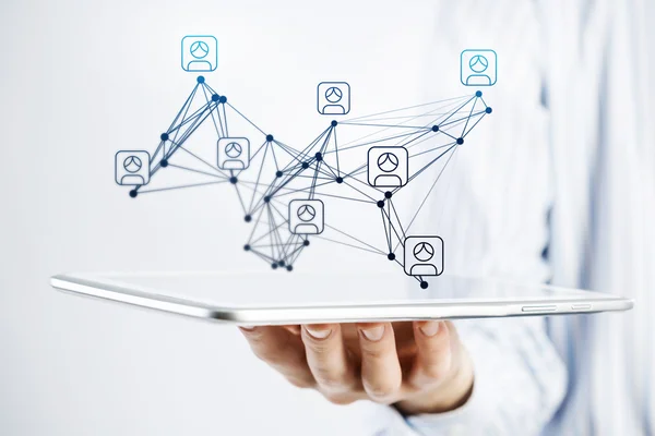 La structure des réseaux sociaux comme concept — Photo