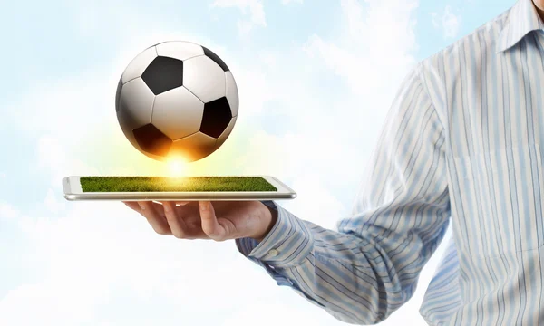 Gioco di calcio online — Foto Stock