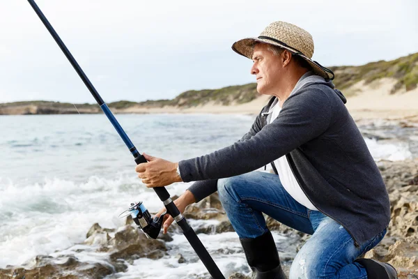 Immagine di pescatore — Foto Stock