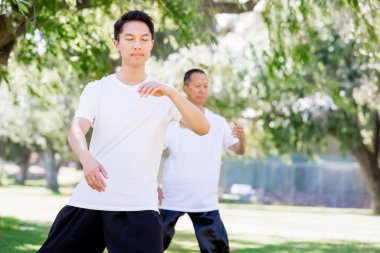 İnsanlar Park Thai chi