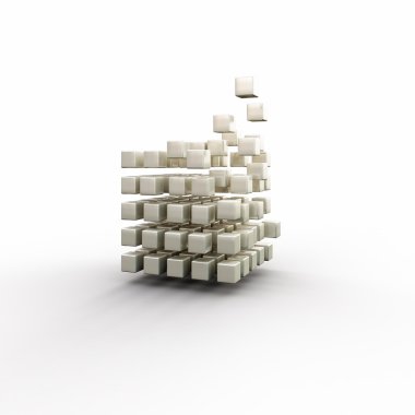 Yüksek teknoloji küp şekil