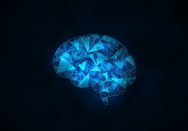Cyfrowy ludzkiego mózgu — Zdjęcie stockowe