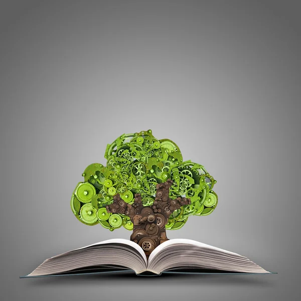 Greenery concept on book — Stock Photo, Image