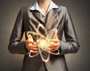 Kadın bilim atom araştırma kavramı sunulması