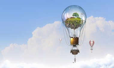 Yüksekten uçuyor aerostats