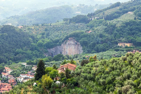 Στη γραφική κοιλάδα στην Τοσκάνη — Φωτογραφία Αρχείου