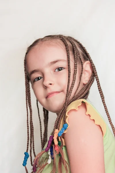 Young girl with dreadlocks — Stock Photo, Image