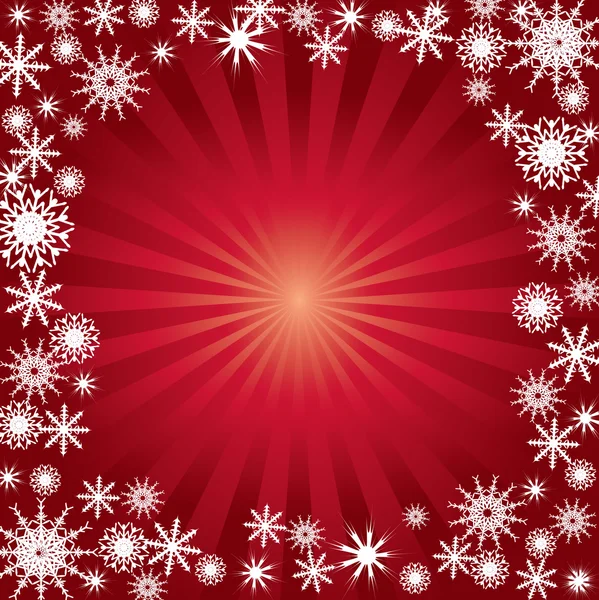 Inverno sfondo rosso . Illustrazione Stock