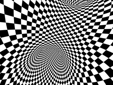 soyut bir yanılsama. siyah ve beyaz