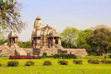 Antik tapınak, Batı tapınaklar Khajuraho, Hindistan.
