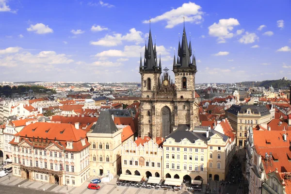 Tynkerk op Old Town Square, Prague, Tsjechië — Stockfoto