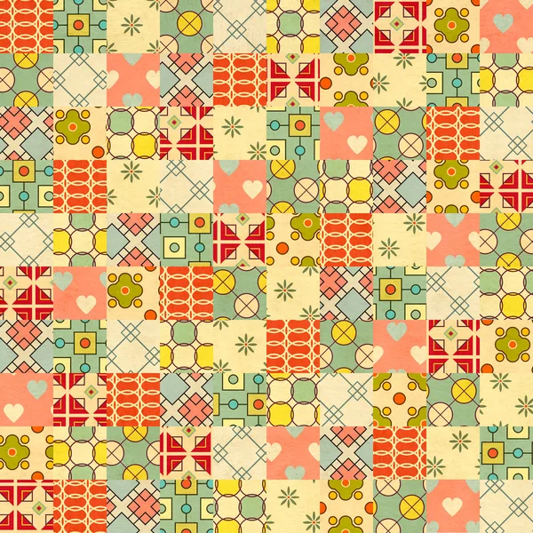 Seamless background in patchwork style — Stock Photo, Image