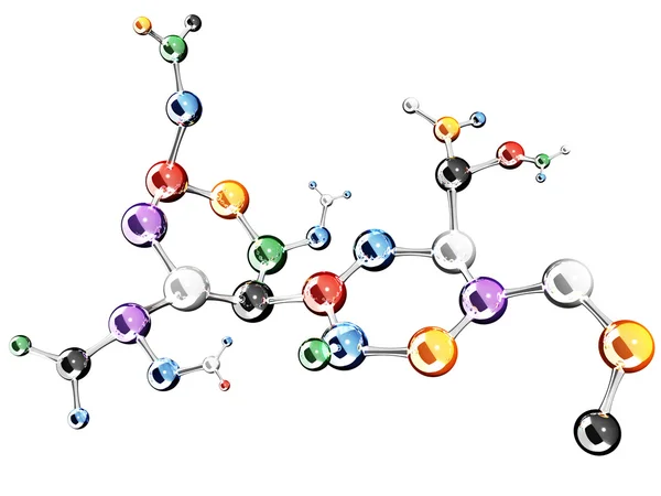 Abstracte moleculaire structuur — Stockfoto