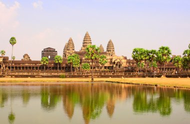 Ünlü Angkor Wat karmaşık, khmer kültür, Siem Reap, Ca
