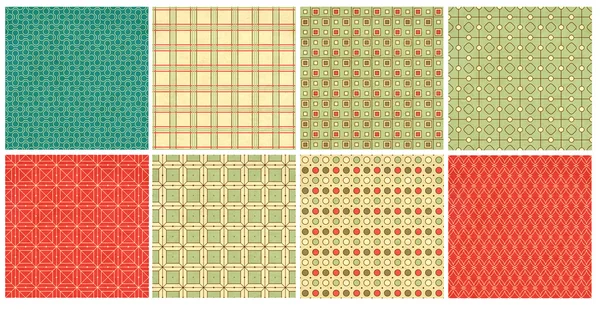 Set van retro geometrische versiering patroon — Stockfoto